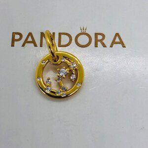 ✨🔥Pandora Diamond Halo Scorpio Charm Constellation Zodiac Pendant Gift